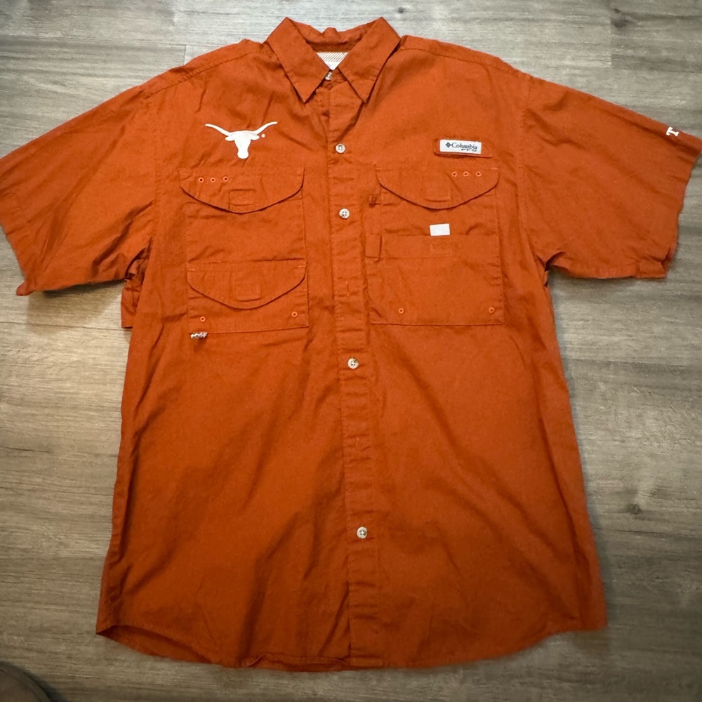 Columbia PFG Men's University of Texas Shirt Small